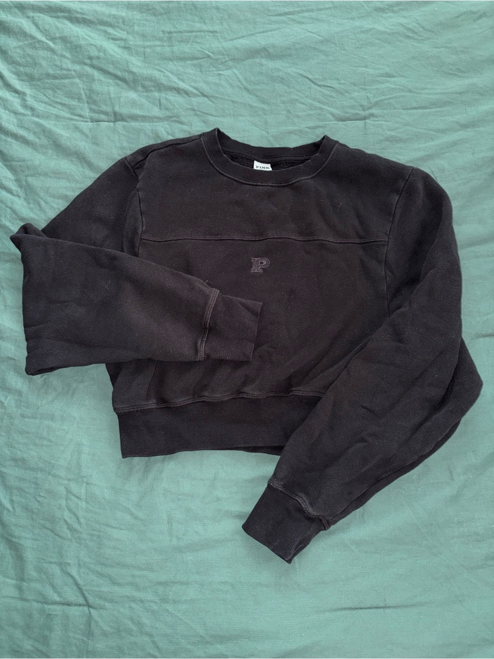 Pink Cropped Crewneck